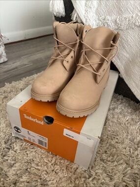 Timberland Wheat Nubuck Lace-Up Boots